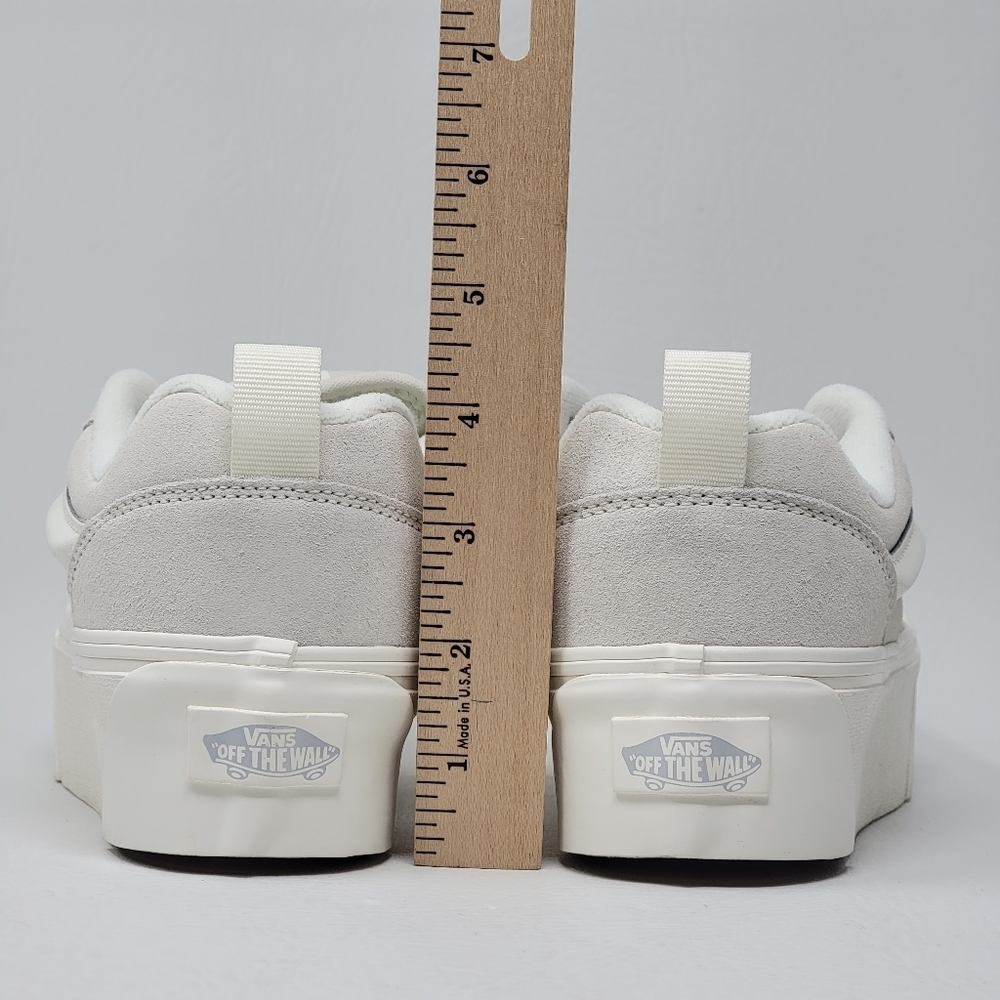 Vans Platform Old Skool Women's Shoes - Cream with Gum Sole - Picture 8 of 9